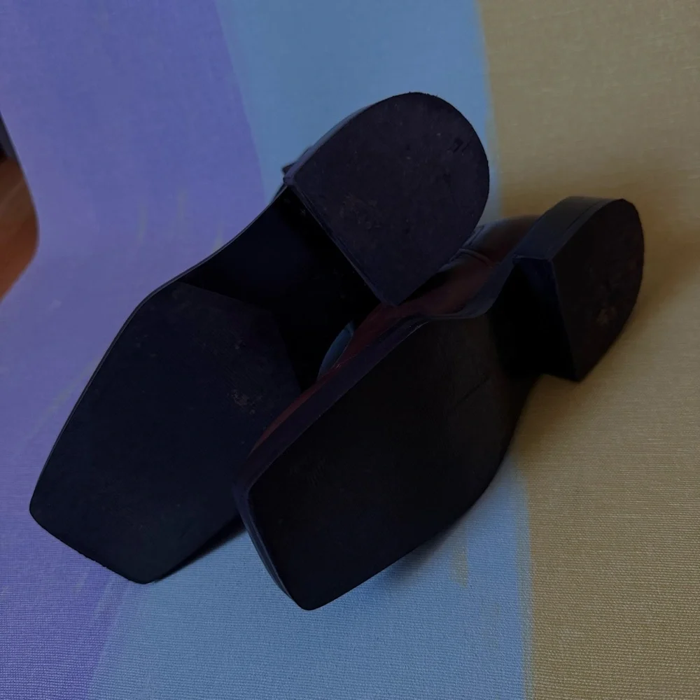 ZARA Brown Leather Chelsea Boots size 6